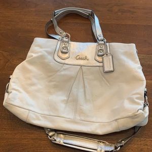 Coach Silver and White